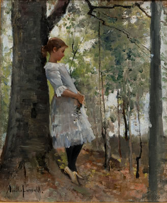 Amelie Lundahl : A GIRL IN THE LUSH FOREST