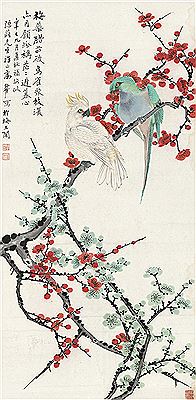 Yehou Gao : PARROTS AND PLUM