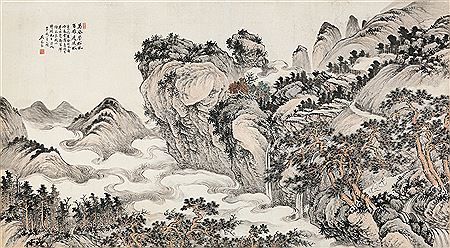 Qinmu Wu : PINES IN MOUNTAIN