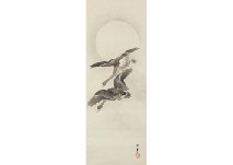 Imao Keinen : Wild Goose under Moon