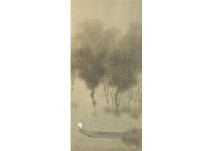 Shunso Hishida : Lakeside, in the rain