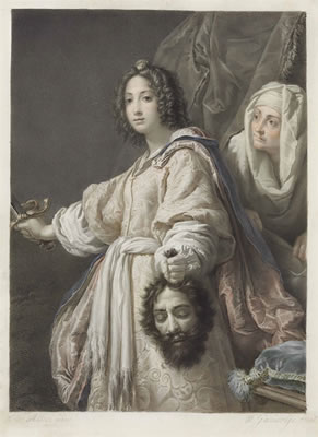 Mauro Gandolfi : Judith with the head of Holofernes, after Cristofano Allori