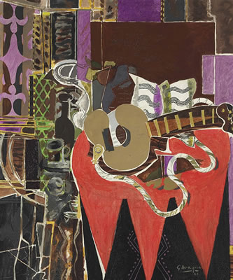 Georges Braque : Mandoline à la partition (Le Banjo)