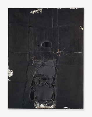 Manolo Millares : Untitled (Composition) Painting no. 4