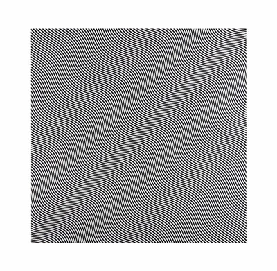 Bridget Riley : Untitled (Diagonal Curve)