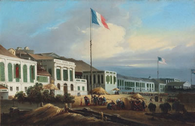 Lam Qua : The French, American and British factories at Canton