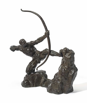 Emile-Antoine Bourdelle : Héraklès archer, huitième étude dite 'modèle intermédiaire définitif'