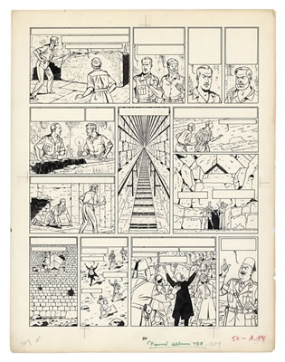 Jacobs : BLAKE ET MORTIMER LE MYSTÈRE DE LA GRANDE PYRAMIDE T.2 (T.4), LE LOMBARD 1955