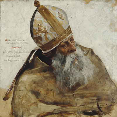 Hermann Prell : Portrait of a bishop