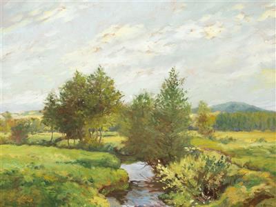 Karel Benes : On the Chrudimka River downstream from Stan near Hlinsko