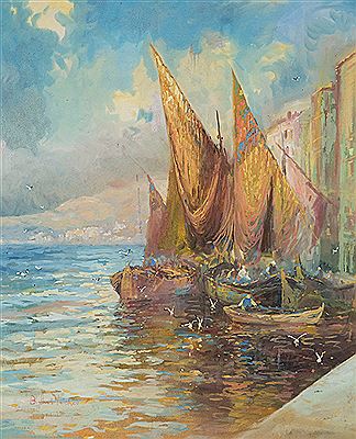 Blythe Fletcher : Fishing Boats - Cornish Coast