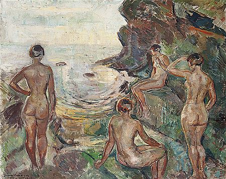 Soren Onsager : Women by the Sea (1933)