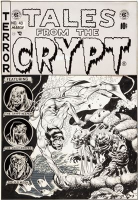 Jack Burton Davis : Jack Davis Tales From The Crypt #40 Cover Original Art (EC, 1954)