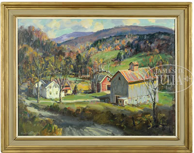 Thomas R Curtin : VERMONT AUTUMN LANDSCAPE