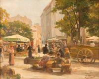 Joseph Faust : Marché en Provence.