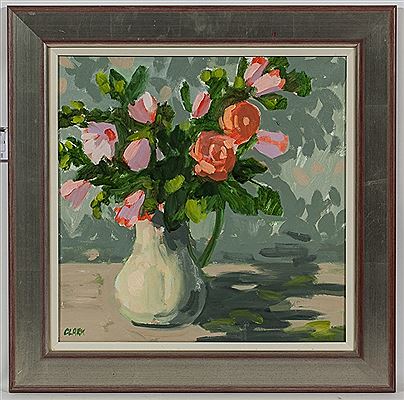 Jean W Bell : PERTUNIAS AND ROSES