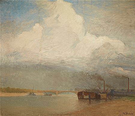 Paul Émile Dubois : La seine et le pont de Charenton