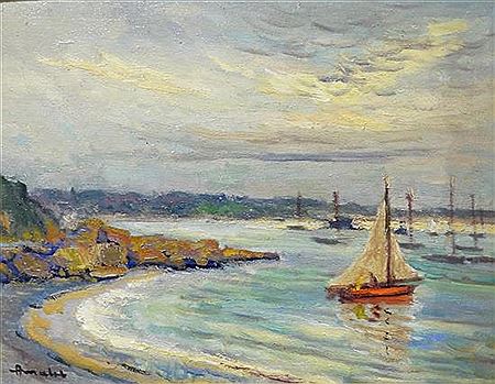 Albert Malet : Coastal view, Bretagne