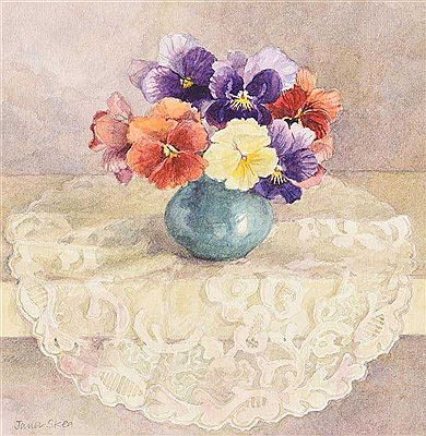 Janet Skea : Pansies