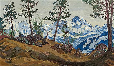 Carl Reiser : A view of the Dreitorspitze