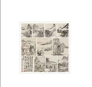 Li Wu : LANDSCAPE Album leaf (11 pieces)