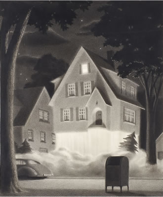 Chris Van Allsburg : House on Maple Street from the Mysteries of Harris Burdick, 1983