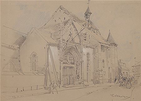 Hubert Clerget : Une vue de l’église d’Argenteuil