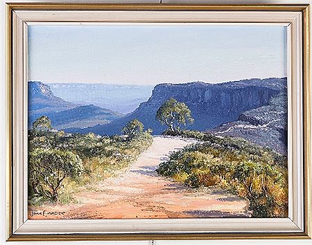 John Emmett : Landscape, The Narrow Neck - from Panorama Estate, Katoomba