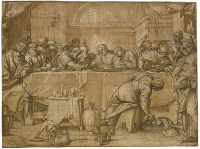 Agostino Achille Carracci : THE LAST SUPPER