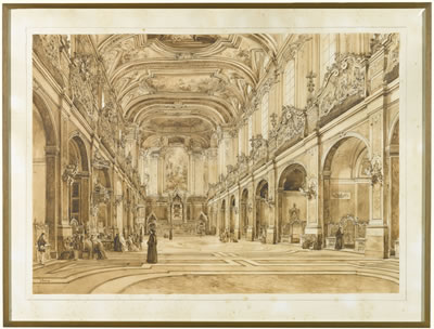 Giovanni Giordano Lanza : SANTA CHIARA CHURCH, NAPLES