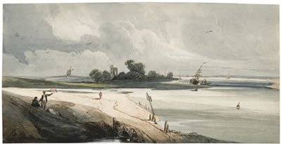 François Louis Thomas Francia : PORTCHESTER CASTLE, HAMPSHIRE