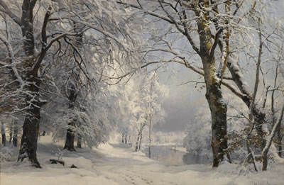 Anders Andersen-Lundby : FOREST IN WINTER