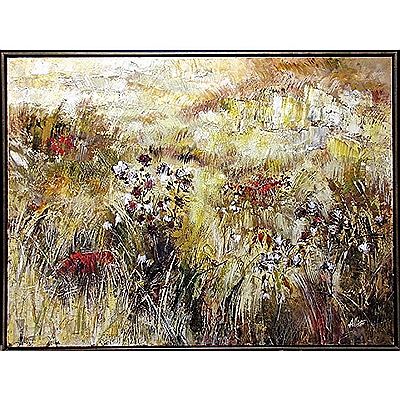 William Allister : Untitled (Landscape with FLowers)