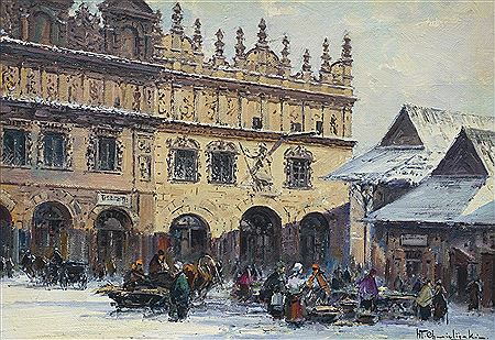 Wladyslaw Stachowicz : MARKET SQUARE IN KAZIMIERZ