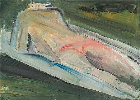 Hans Vent : Reclining Nude, 1988