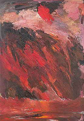 Michael Wirkner : Large red landscape