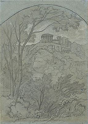 François Édouard Bertin : Vue de Tivoli