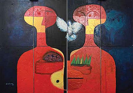 Isaac Emokpae : THE OFFERING (DIPTYCH)