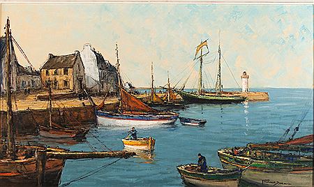 Alexandre Gaillard-Deschamps : The port Halligan, (Morbihan)