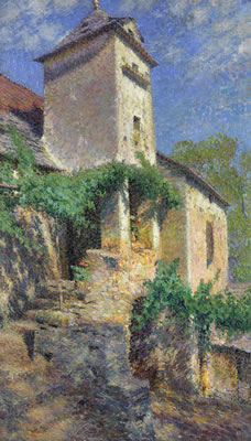 Jacques Martin-Ferrieres : La maison d'Henri Martin à Saint-Cirq-Lapopie