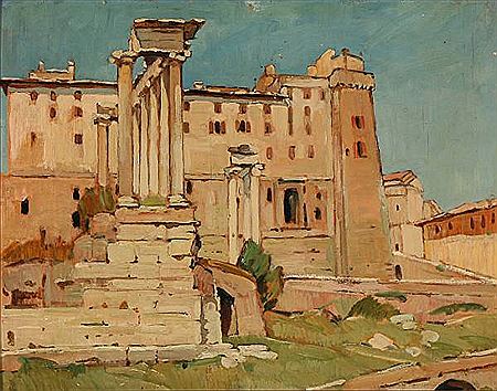 Axel Simonsen : View from Forum Romanum.