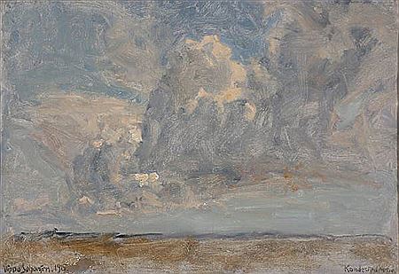 Viggo Johansen : Study of clouds