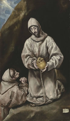 El Greco : Saint Francis and Brother Leo in Meditation