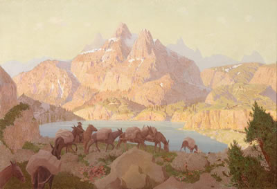 Conrad Buff : Mule Train Through the Minarets (circa 1928)