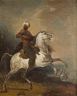 Alexander Osipovich Orlovsky : Oriental Rider