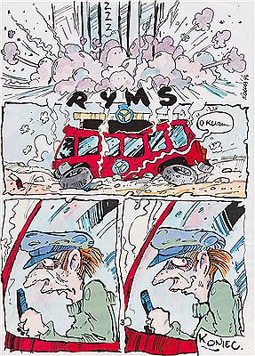 Roman Jan Maciejewski : 'Przystanek na zadanie', comic splash no. 3, 1994