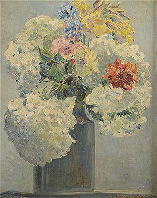 Elizabeth Lamorna Kerr : A Flower Piece