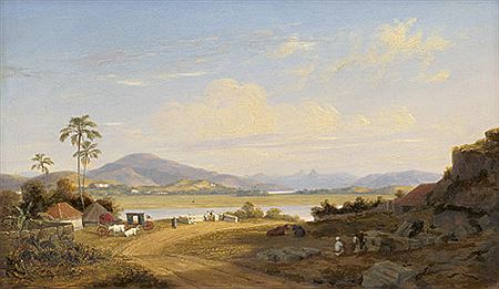 William Frederick Witherington : Indien: Blick auf einen Fluss im Hochland