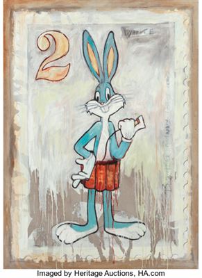 James Cauty : Bomber Bunny 2-Patriot Series (White)