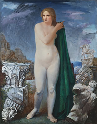 Achille Funi : 'La Venere latina (Nudo/Il nudo e le sculture)' 1930